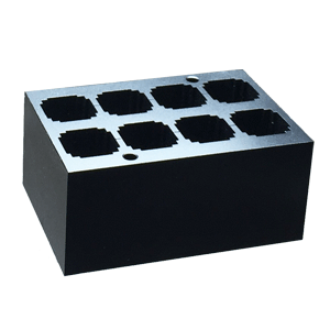 BSH100-CV, BENCHMARK Block, for 8 cuvettes (12.5x12.5x32mm) - EA - Benchmark - ACCESSORIES - EQUIPMENT - HEAT BLOCKS AND DRY BATHS